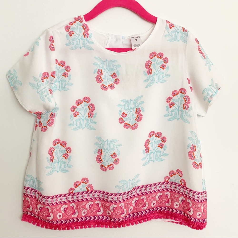 🔴3 for $25 Carters Preppy Summer Top Girls Lilly